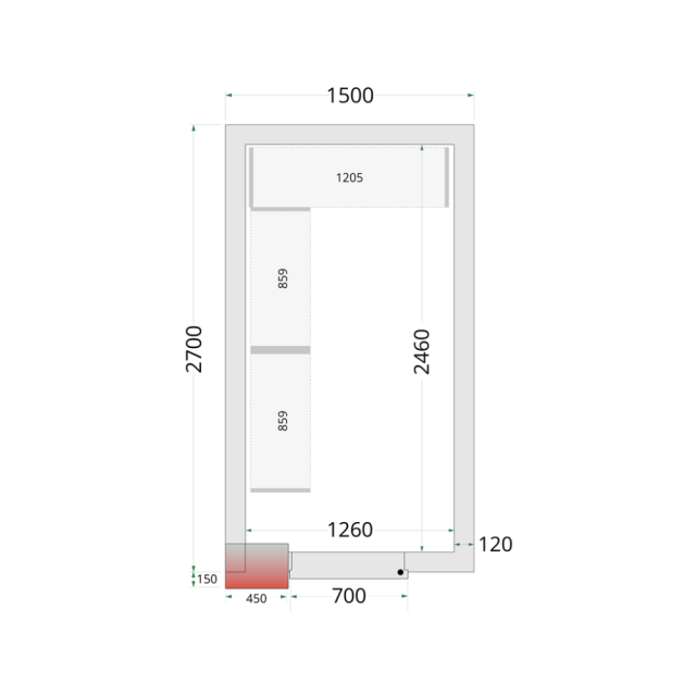 Panely ke stavebnicovým boxům 120 mm CR 150x270x220