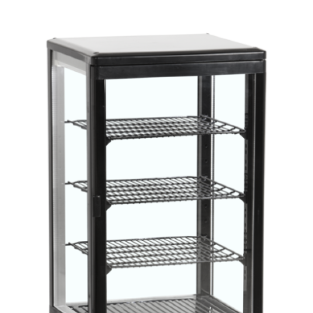 Chladicí vitrína stolní, černá TEFCOLD UPD 80 BLACK