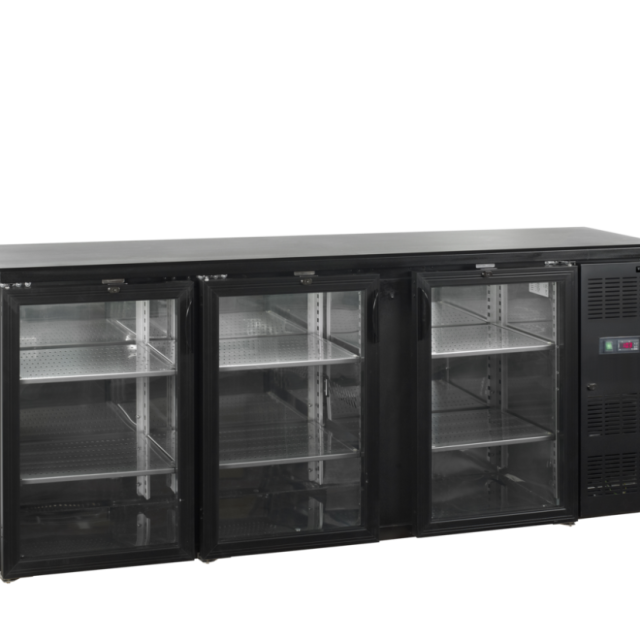 Minibar, prosklené křídlové dveře TEFCOLD CBC 310 G