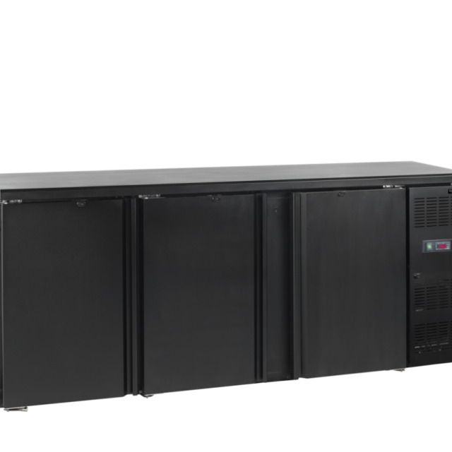 Minibar, plné křídlové dveře, černá TEFCOLD CBC 310
