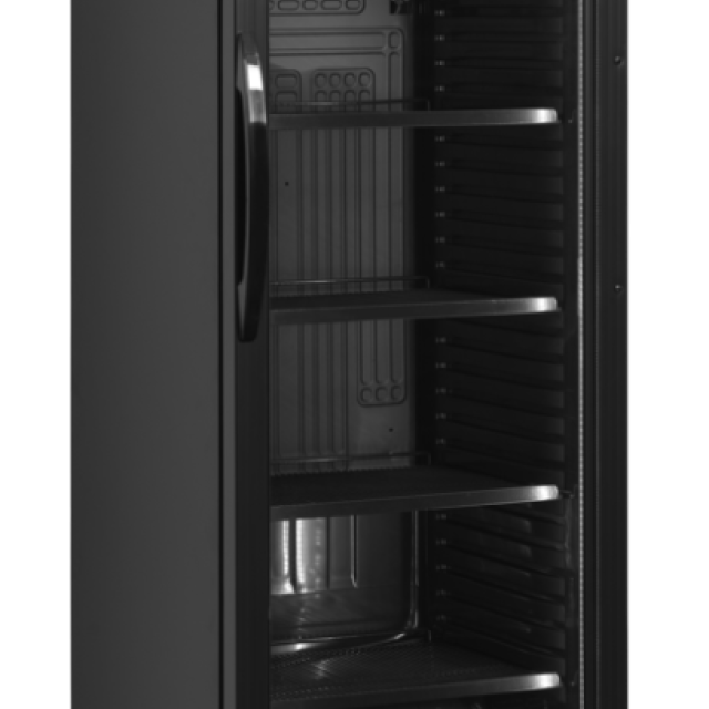 Chladicí skříň prosklené dveře TEFCOLD CEV 425 CP BLACK