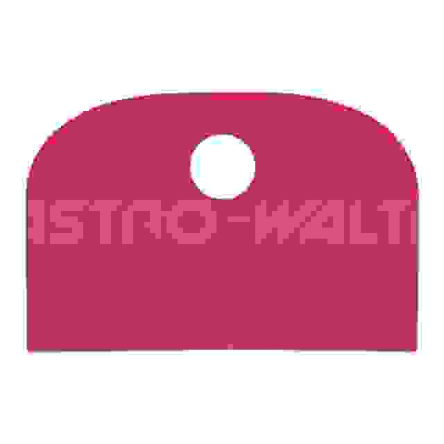 Stěrka na kutr plast červená "D" 148x 98 mm