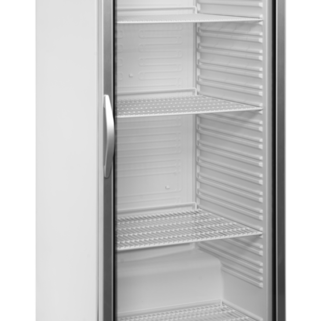 Chladicí skříň prosklené dveře, bílá TEFCOLD UR 600 G