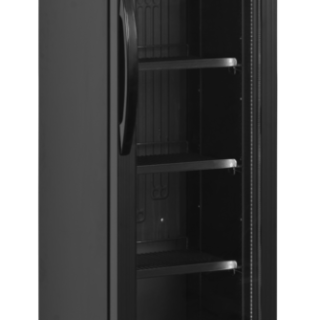 Chladicí skříň prosklené dveře TEFCOLD FSC 175H Black