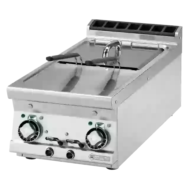 Fritéza elektrická dvojitá 0,75 kW/l, 8+8 l bez podestavby 400 V 