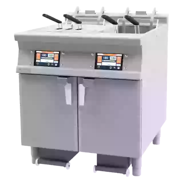 Fritéza elektrická 18+18 l automatická 7" displej, filtrace, zdvih 