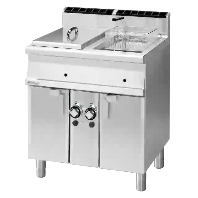 Fritéza plynová dvojitá 0,72 kW/l, 13+13 l s podestavbou 