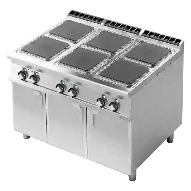 Sporák elektrický 6x plotýnka s podestavbou 400 V 