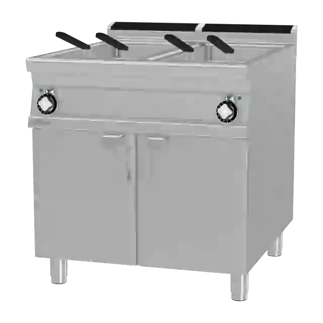 Fritéza plynová dvojitá 0,8 kW/l, 25+25 l s podestavbou 