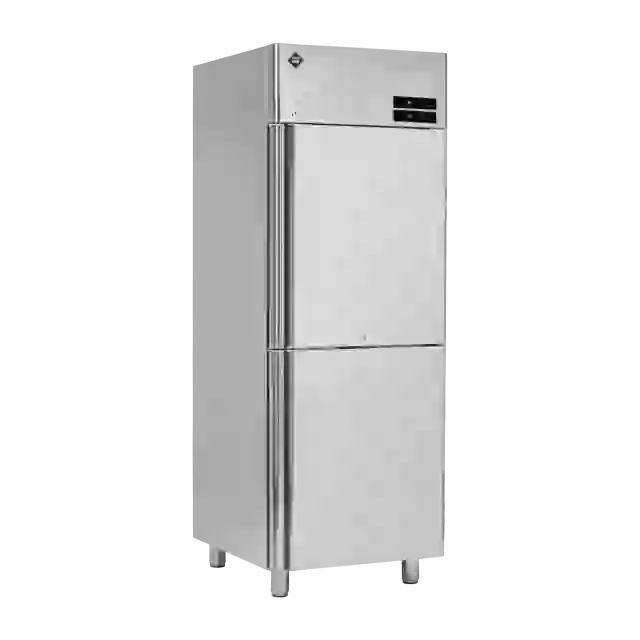 Skříň chladicí/mrazicí 2x 280 l, dvoudvéřová GN 2/1, nerez 
