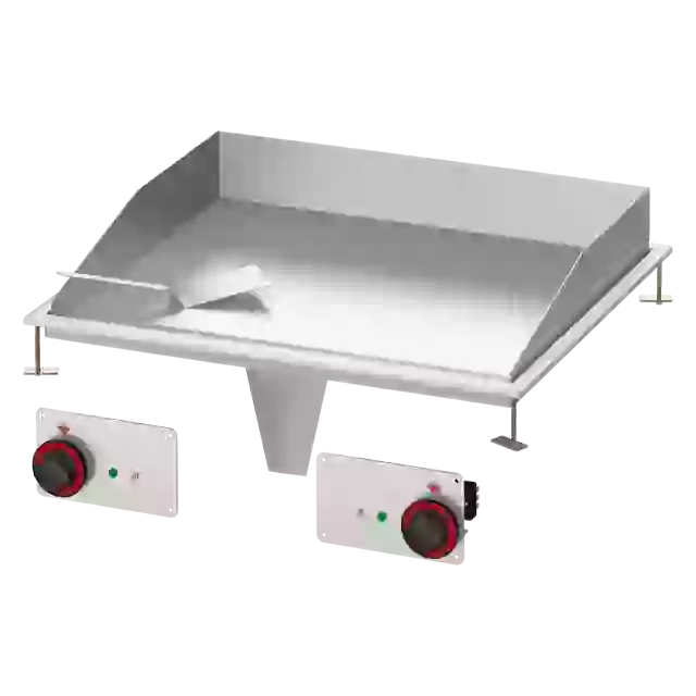 Grilovací deska 75x55 drop-in elektrická chromovaná hladká 400 V 