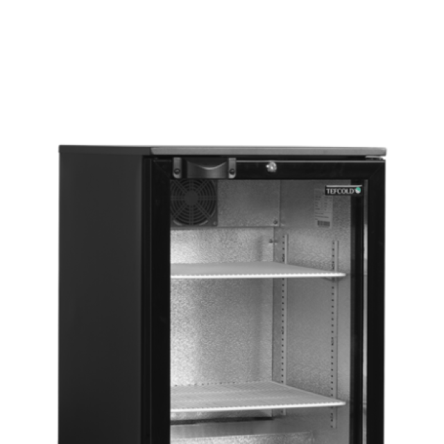 Minibar prosklené křídlové dveře, černá TEFCOLD DB106H