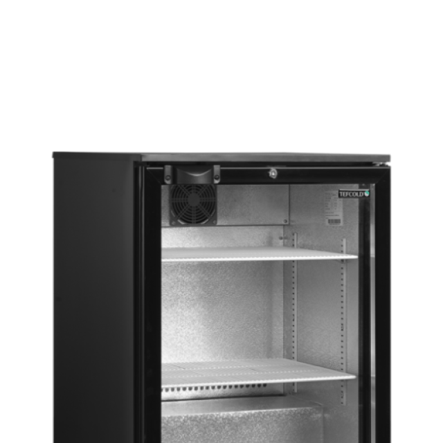 Minibar prosklené křídlové dveře, černá TEFCOLD DB126H