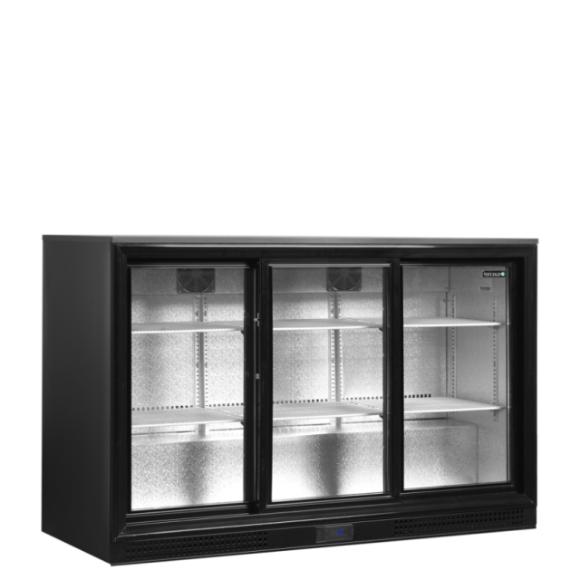 Minibar prosklené posuvné dveře, černá TEFCOLD DB301S-3