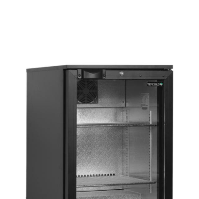 Minibar prosklené křídlové dveře, černá TEFCOLD BA6H