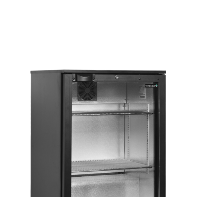 Minibar prosklené křídlové dveře, černá TEFCOLD BA11H