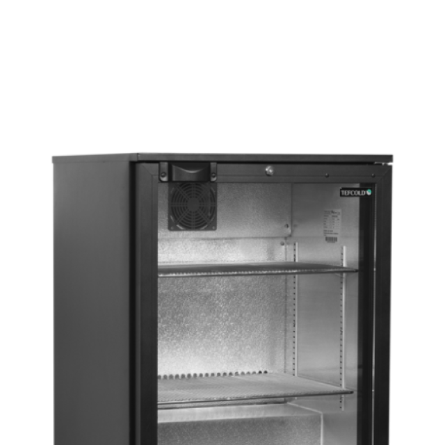 Minibar prosklené křídlové dveře, černá TEFCOLD BA16H