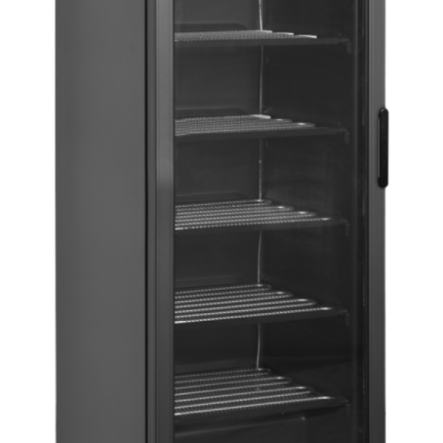 Mrazicí skříň, levé křídlové dveře TEFCOLD UFSC371G Black L/H 