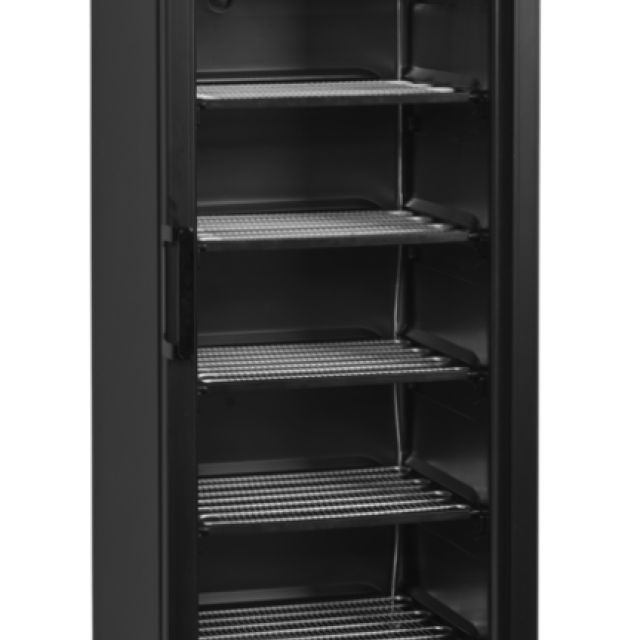 Mrazicí skříň prosklené dveře, černá TEFCOLD UFSC371GCP Black