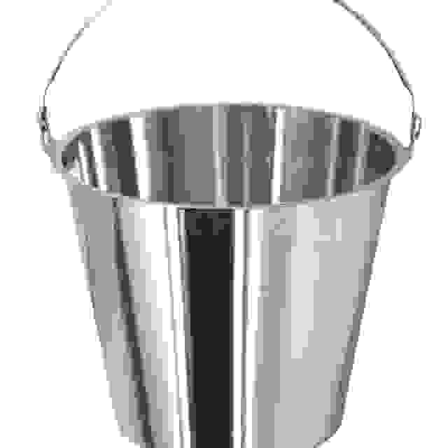 Vědro bez podstavy (Ø280 mm, 8 l) nerez