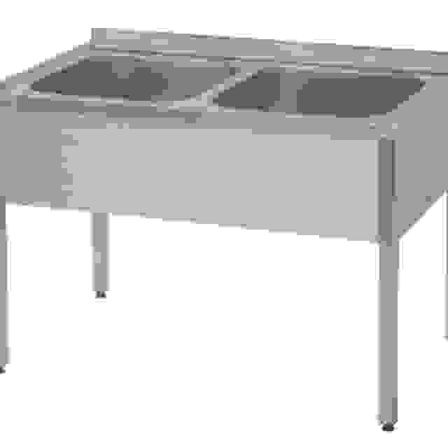 Dřez - 120x60, nádoby 2x 50x50x30 cm