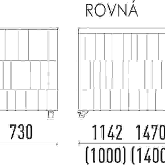 Neutrální pracovní modul rovný 1400 NE