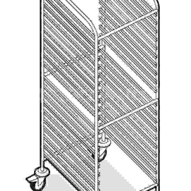 Zavážecí vozík 20x EN600x800mm (40x EN600x400)