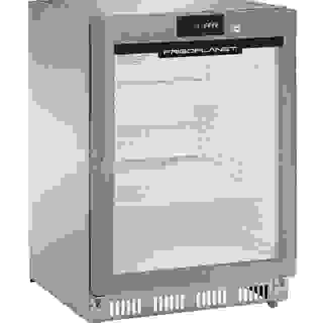 Skříň chladící AKD 200RG SS 140 L nerez/sklo