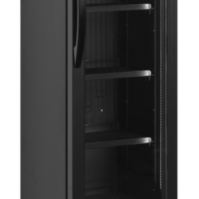 Chladicí skříň prosklené dveře TEFCOLD FS176H Black