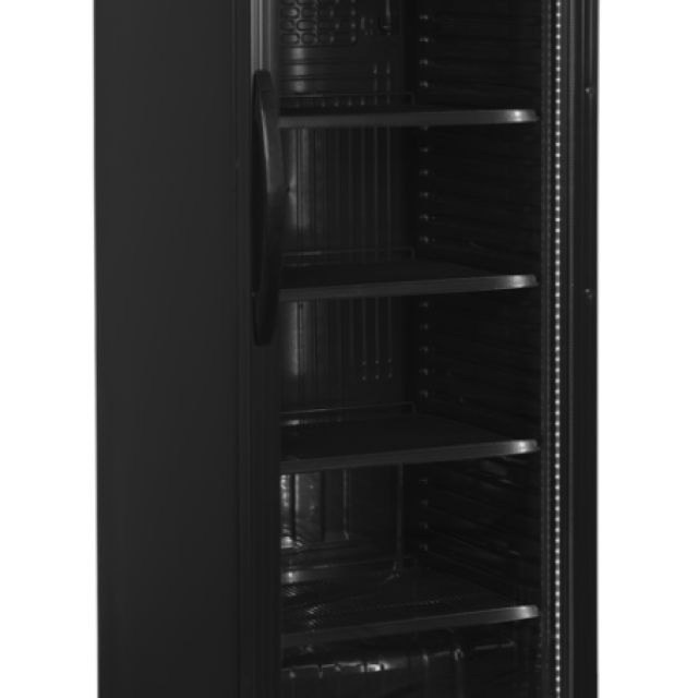 Chladicí skříň prosklené dveře TEFCOLD CEV 435 BLACK