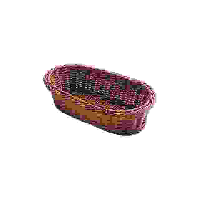 Košík na pečivo polypropylenový oválný 24 × 18 cm, tmavý