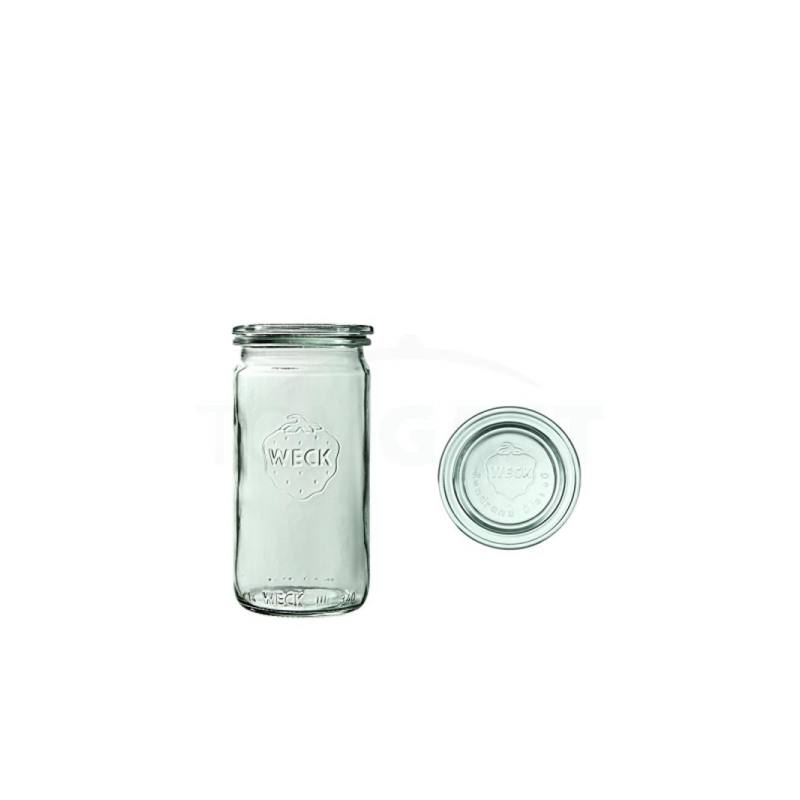 Sklenice WECK Cylindric 340 ml s víčkem 6 ks
