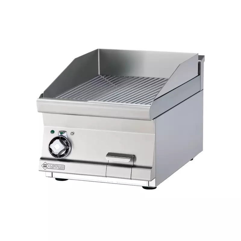Grilovací deska 40x45 elektrická chromovaná rýhovaná bez podestavby 400 V 