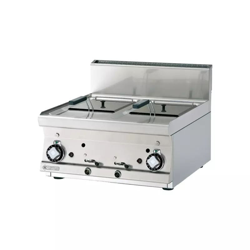 Fritéza plynová dvojitá 0,75 kW/l, 8+8 l bez podestavby 