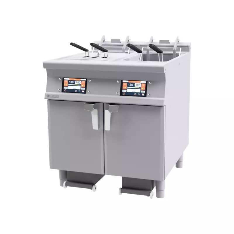 Fritéza elektrická 18+18 l automatická 7" displej, filtrace, zdvih 
