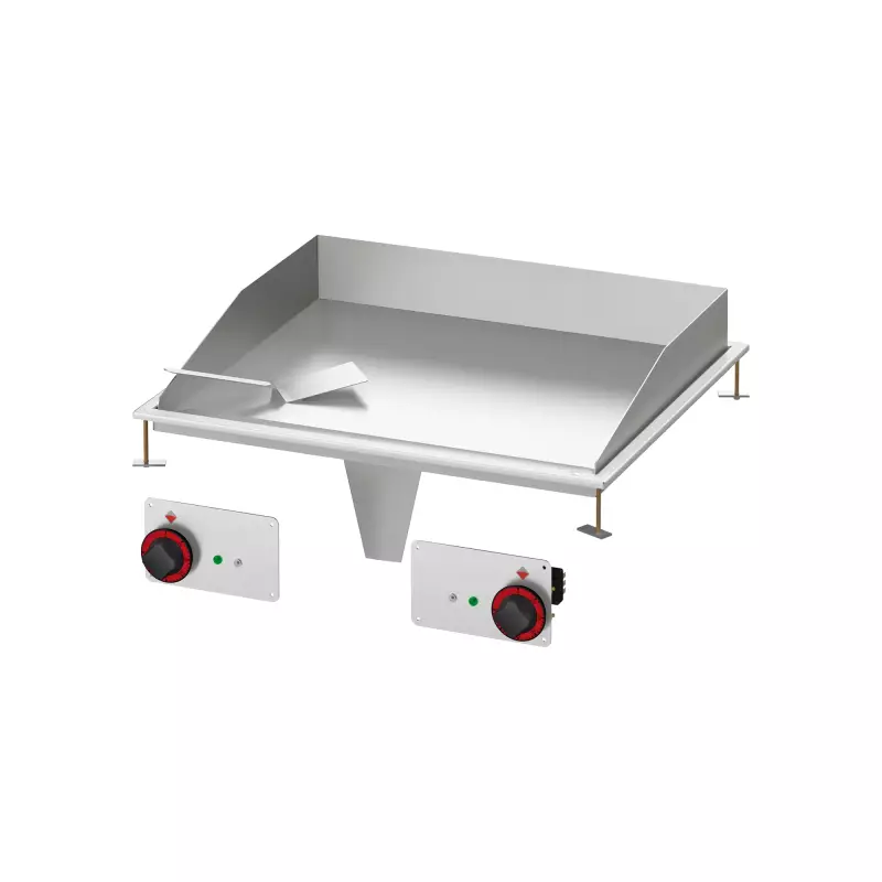 Grilovací deska 75x55 drop-in elektrická chromovaná hladká 400 V 