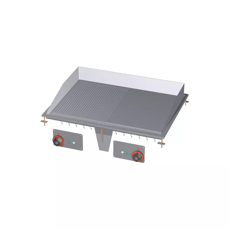 Grilovací deska 75x55 drop-in elektrická kombinovaná 400 V 