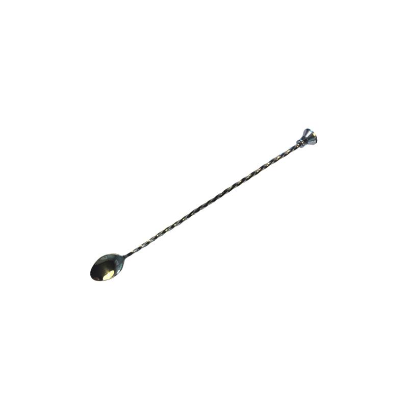 Lžička barmanská s drtítkem 30 cm, nerez