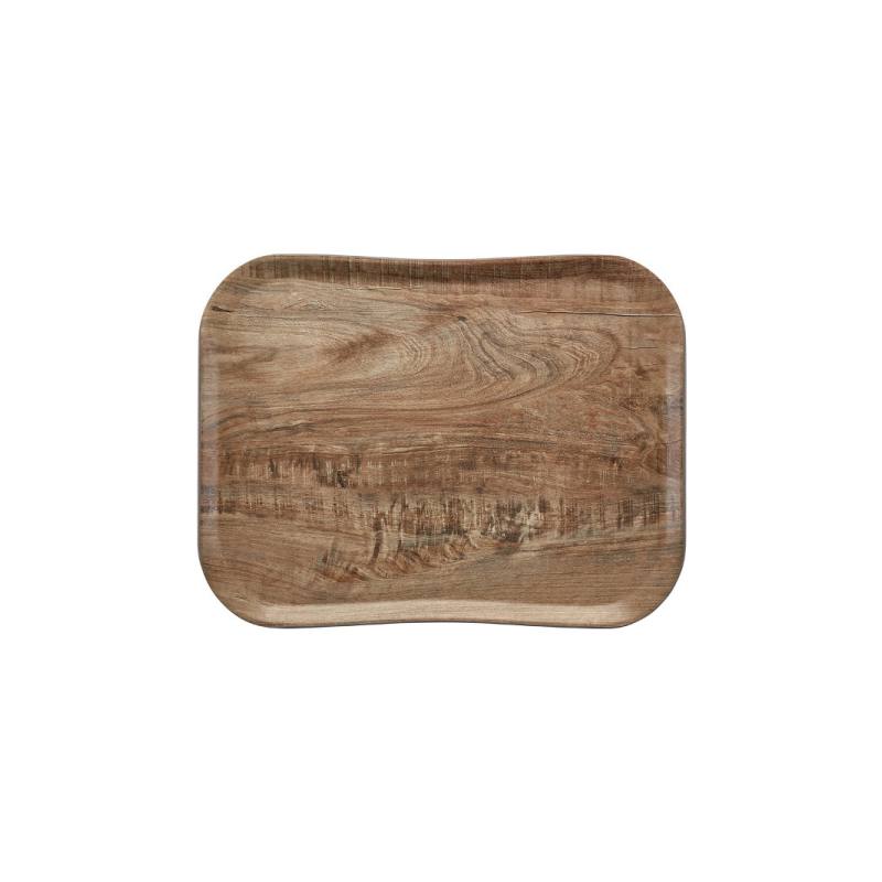 Wood podnos 33 × 43 cm, světlá oliva