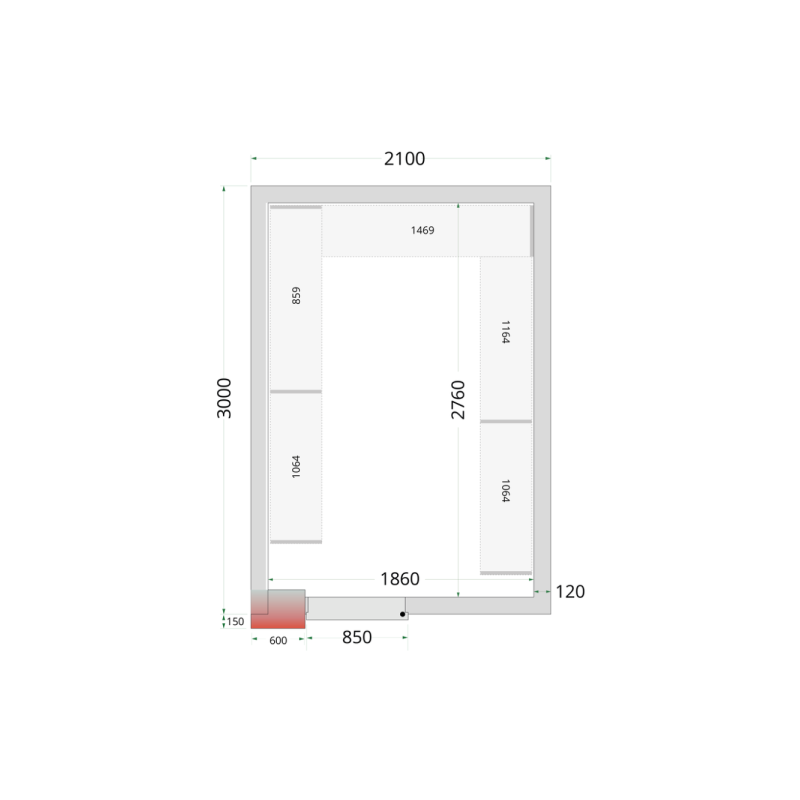 Panely ke stavebnicovým boxům 120 mm CR 210x300x220 WD