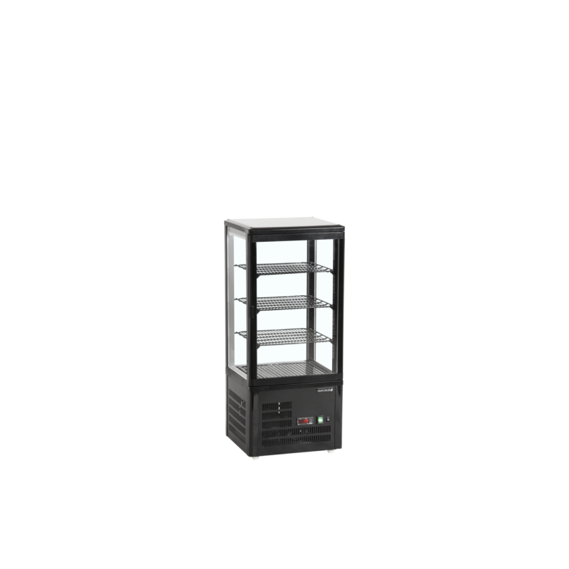 Chladicí vitrína stolní, černá TEFCOLD UPD 80 BLACK