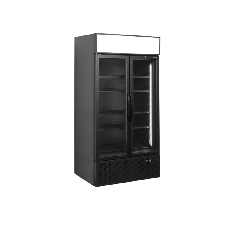 Prosklená chladicí skříň  TEFCOLD FSC1000H BLACK