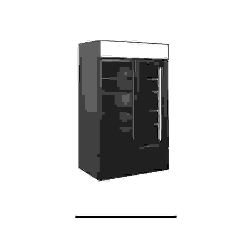 Malá prosklená chladicí skříň  TEFCOLD FSC1200H BLACK