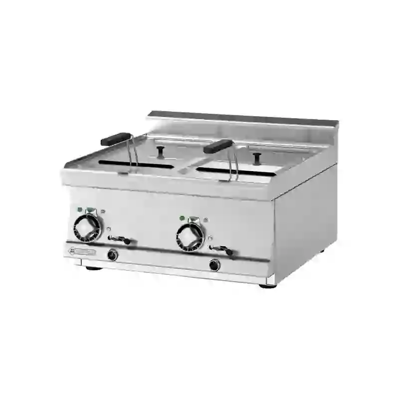 Fritéza elektrická dvojitá 0,72 kW/l, 10+10 l bez podestavby 400 V 