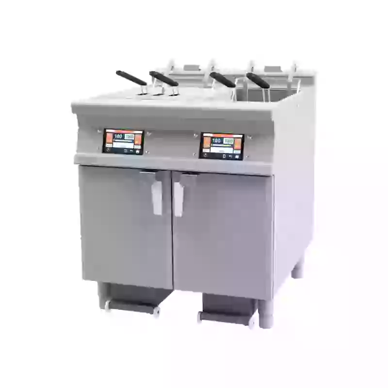 Fritéza elektrická 18+18 l automatická 7" displej, filtrace, zdvih 