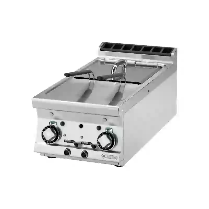 Fritéza plynová dvojitá 0,56 kW/l, 8+8 l bez podestavby 