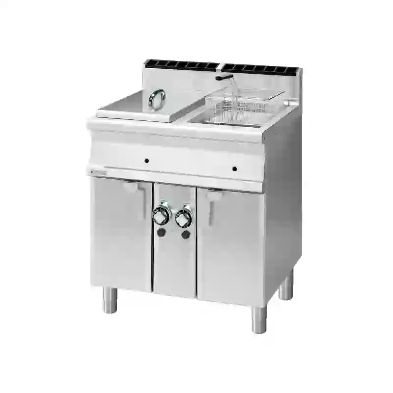 Fritéza plynová dvojitá 0,72 kW/l, 13+13 l s podestavbou 