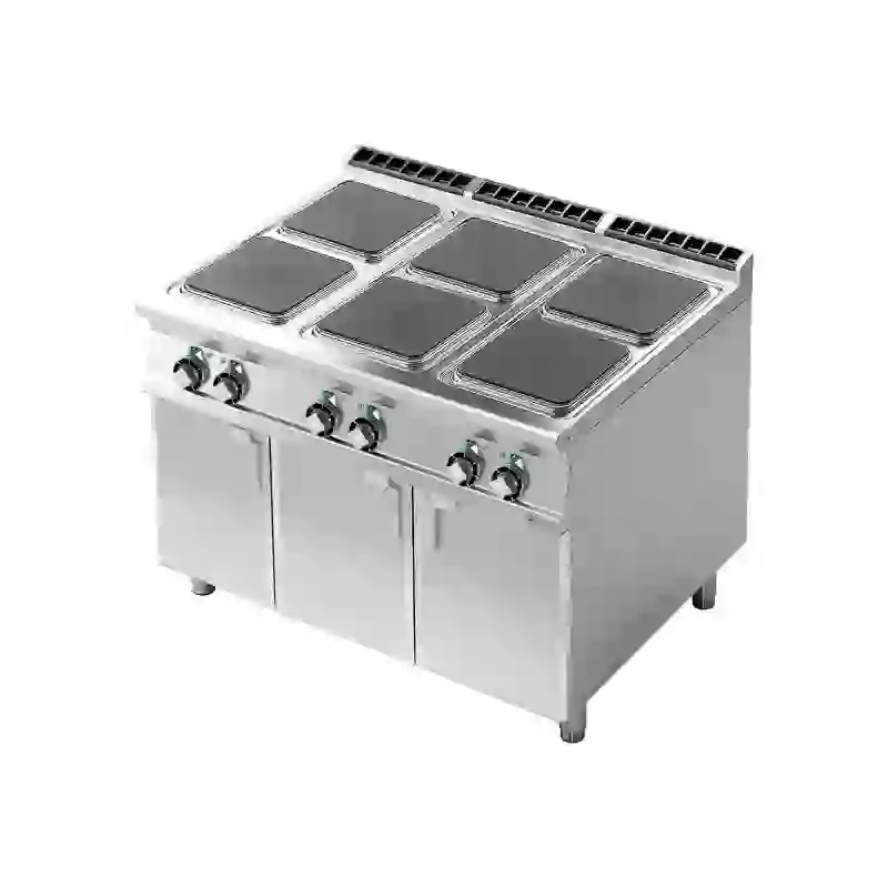 Sporák elektrický 6x plotýnka s podestavbou 400 V 