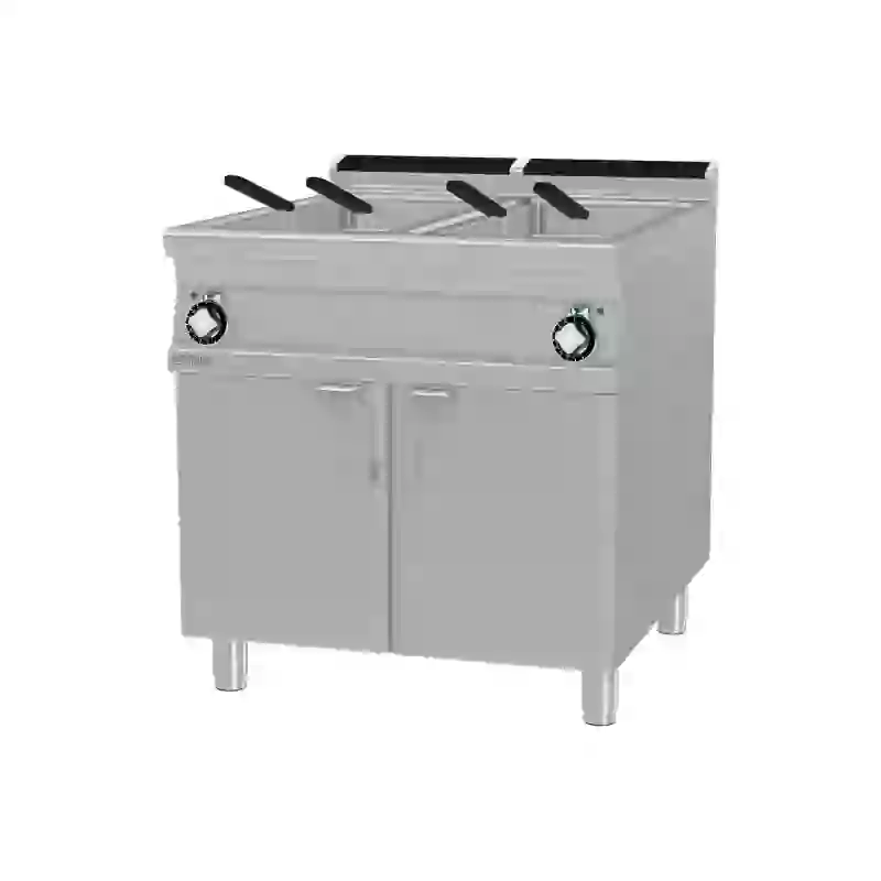 Fritéza plynová dvojitá 0,8 kW/l, 25+25 l s podestavbou 