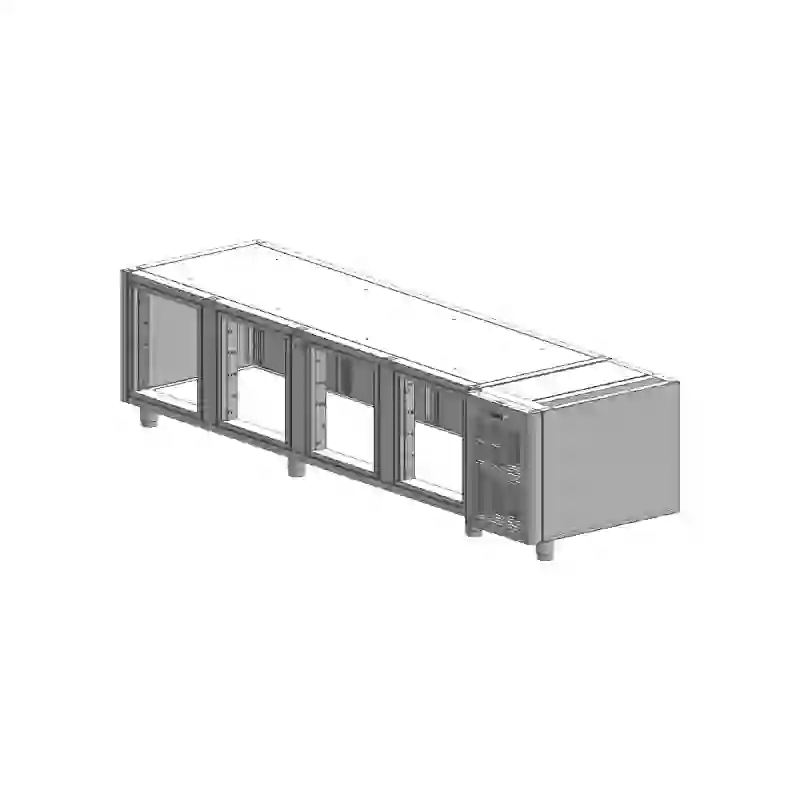 Korpus stolů SCH 4D chladicí nerez 